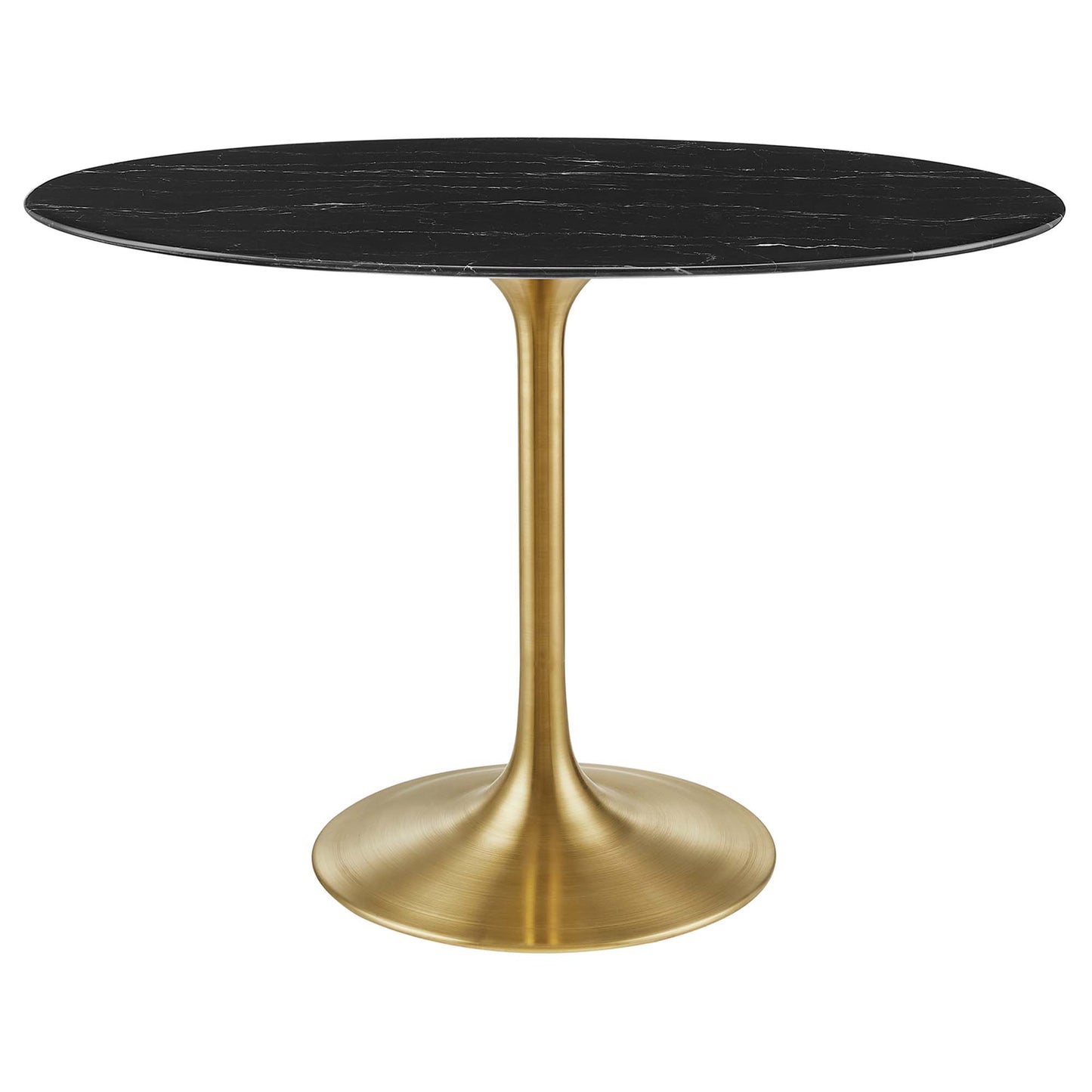 Lippa 42" Oval Artificial Marble Dining Table