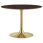 Lippa 40" Round Wood Grain Dining Table