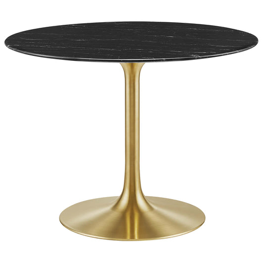 Lippa 40" Round Artificial Marble Dining Table