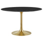 Lippa 48" Round Artificial Marble Dining Table