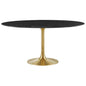 Lippa 60" Round Artificial Marble Dining Table