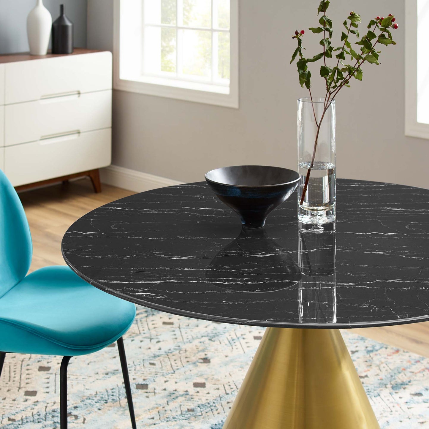 Tupelo 47" Artificial Marble Dining Table