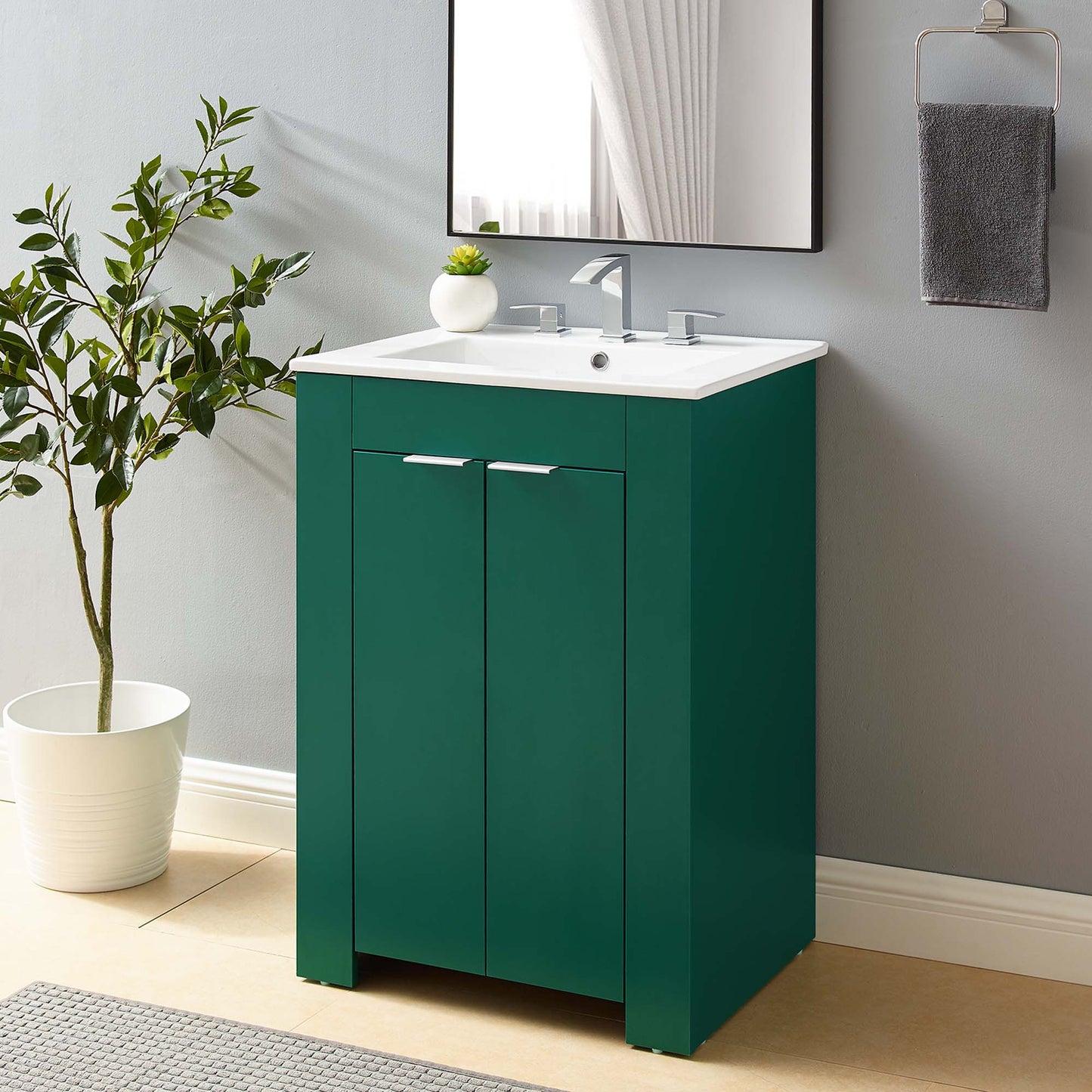 Meuble-lavabo de salle de bain Maybelle 24" par Modway