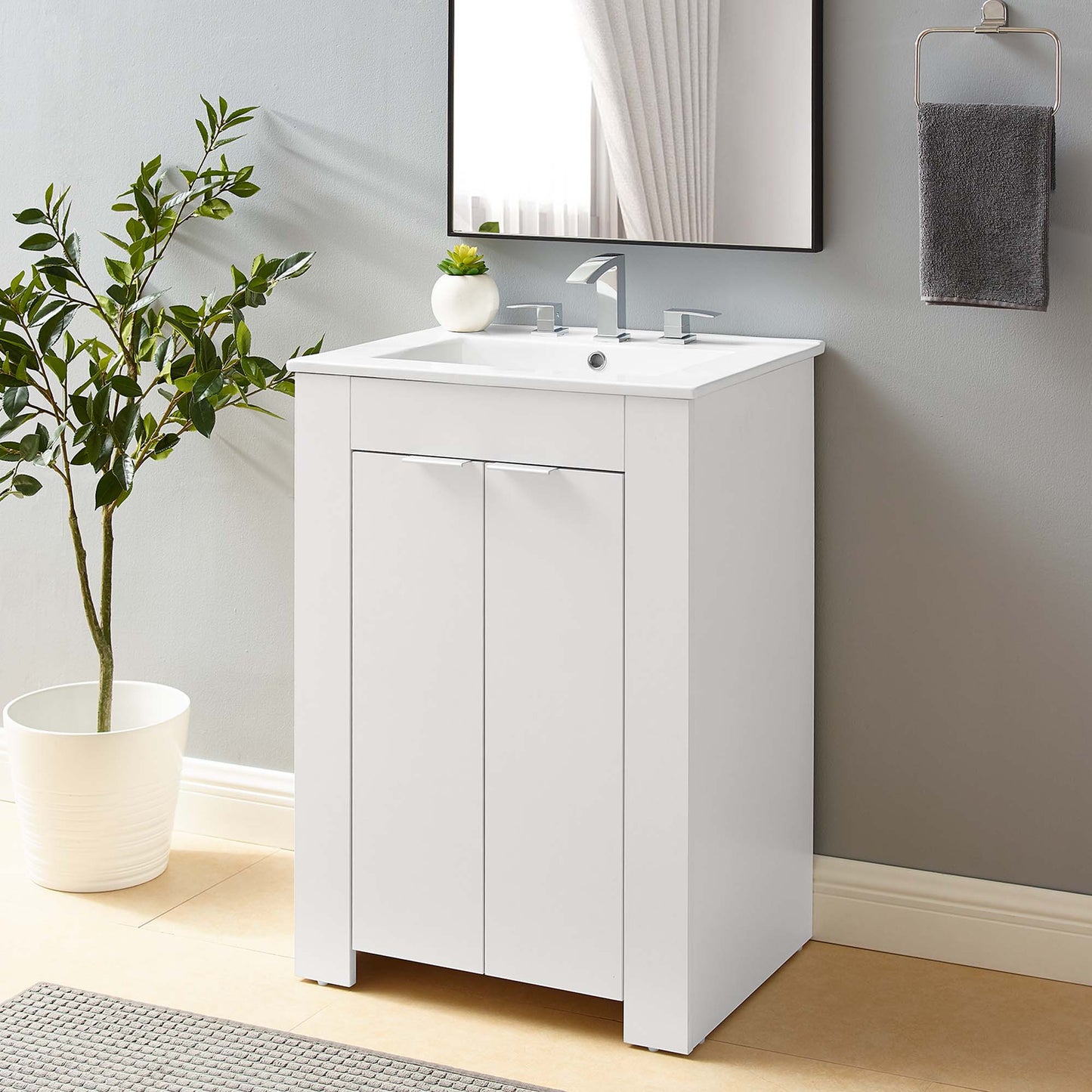 Meuble-lavabo de salle de bain Maybelle 24" par Modway