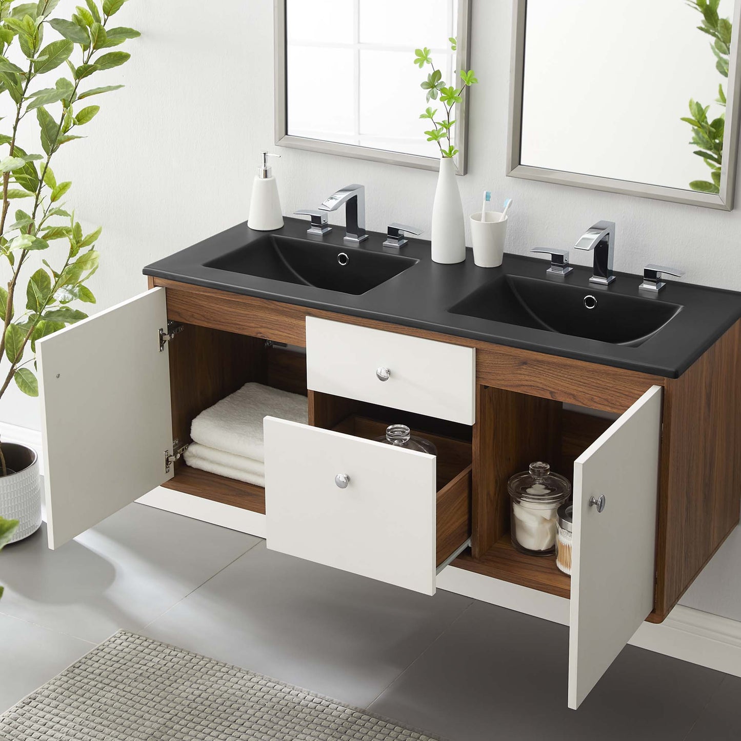 Transmit 48" Wall-Mount Bathroom Vanity