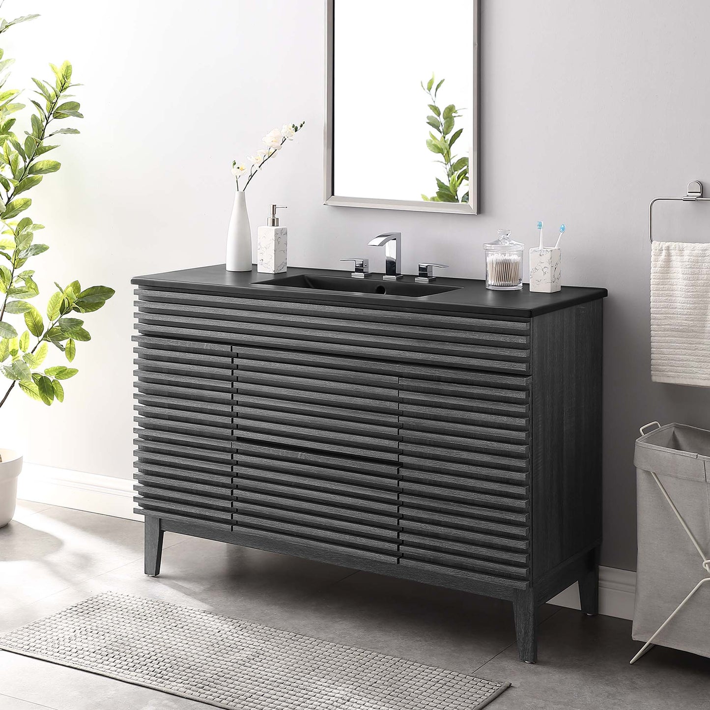 Mueble de baño con lavabo simple de 48" de Modway