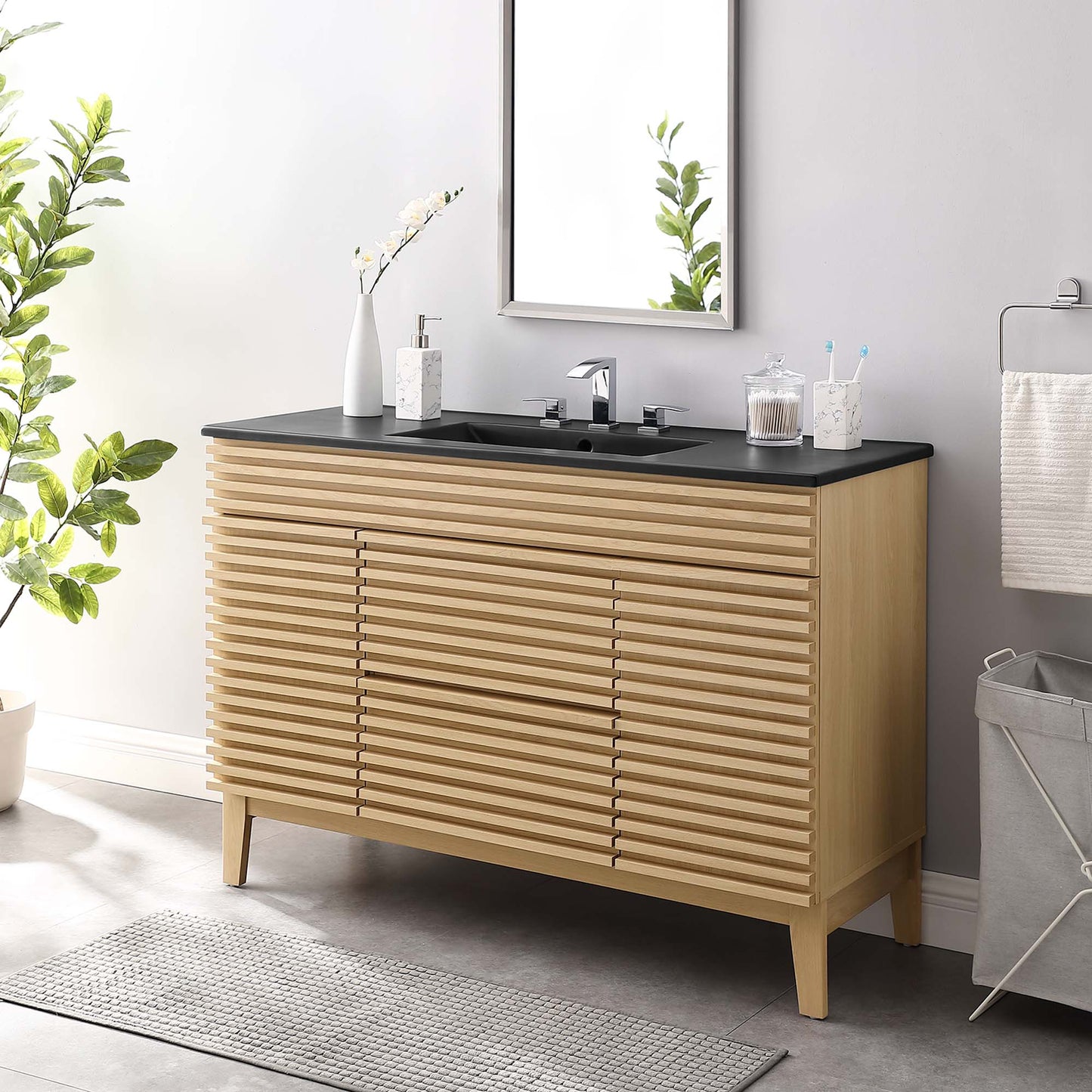 Mueble de baño con lavabo simple de 48" de Modway