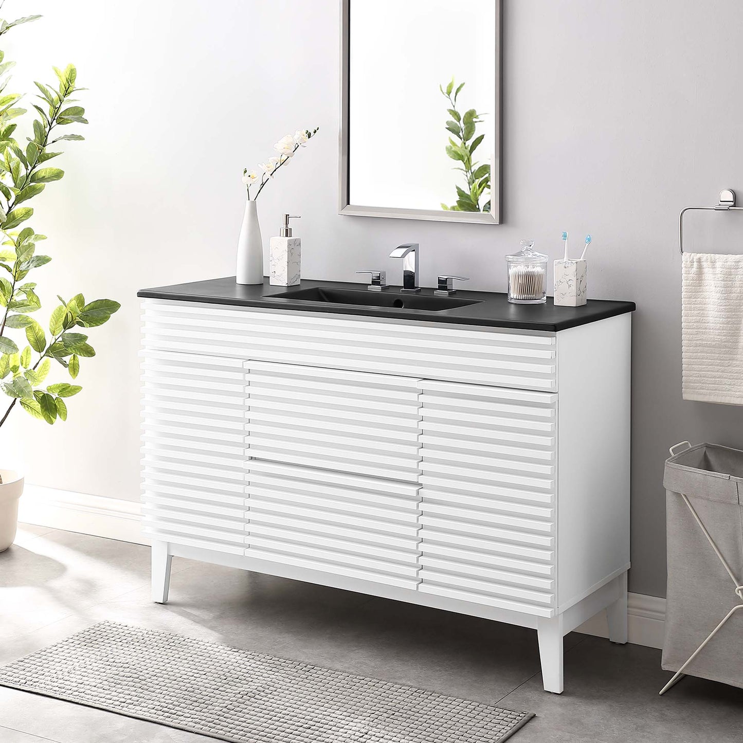 Mueble de baño con lavabo simple de 48" de Modway