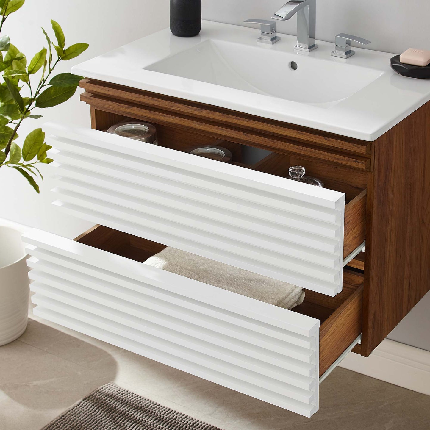 Render 30" Wall-Mount Bathroom Vanity