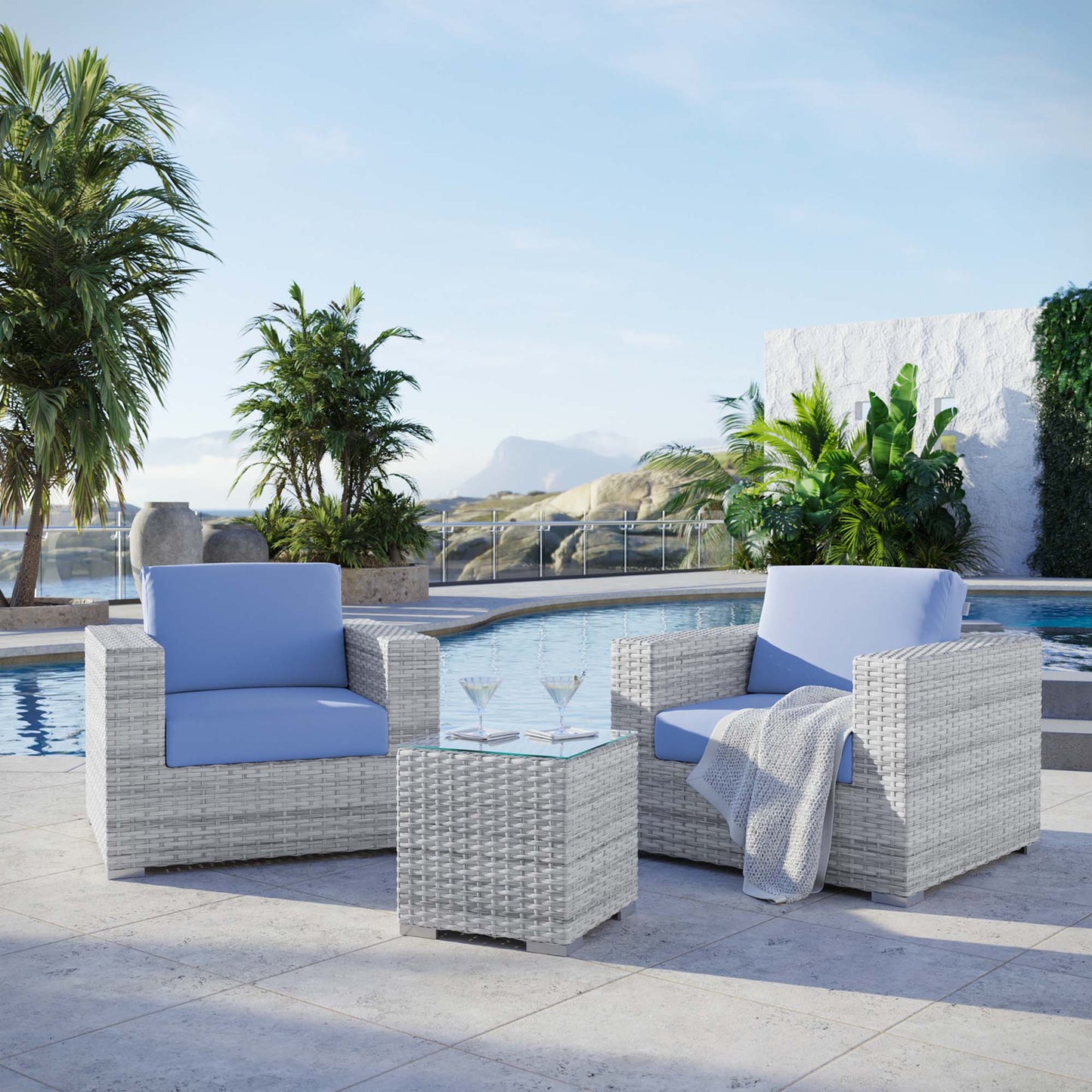 Convene 3-Piece Outdoor Patio Set