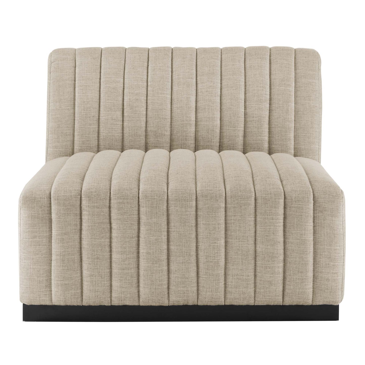 Chaise sans accoudoirs en tissu capitonné Conjure Channel par Modway