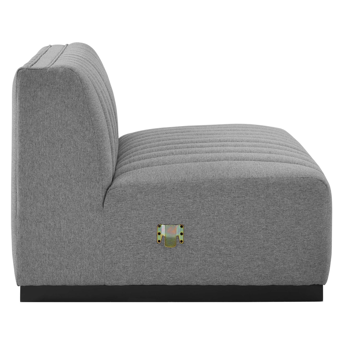 Chaise sans accoudoirs en tissu capitonné Conjure Channel par Modway