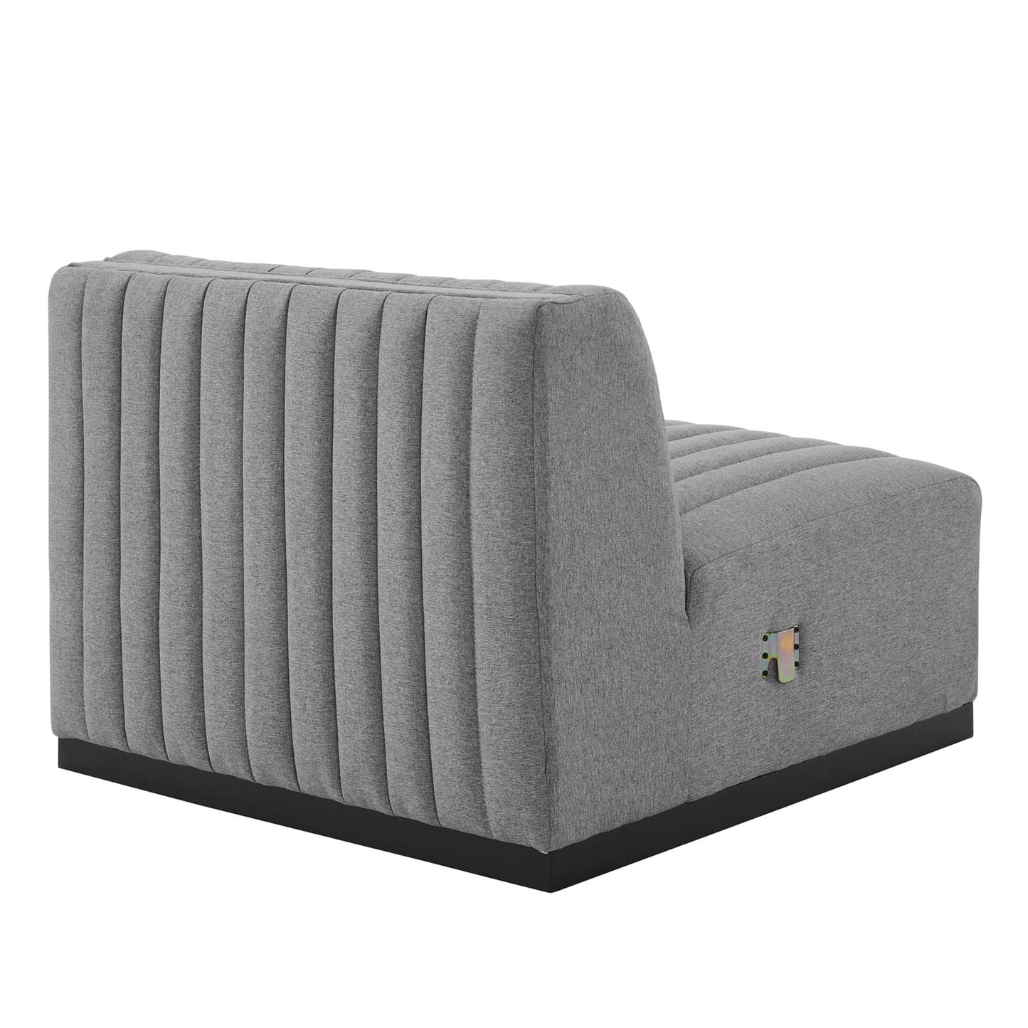 Chaise sans accoudoirs en tissu capitonné Conjure Channel par Modway