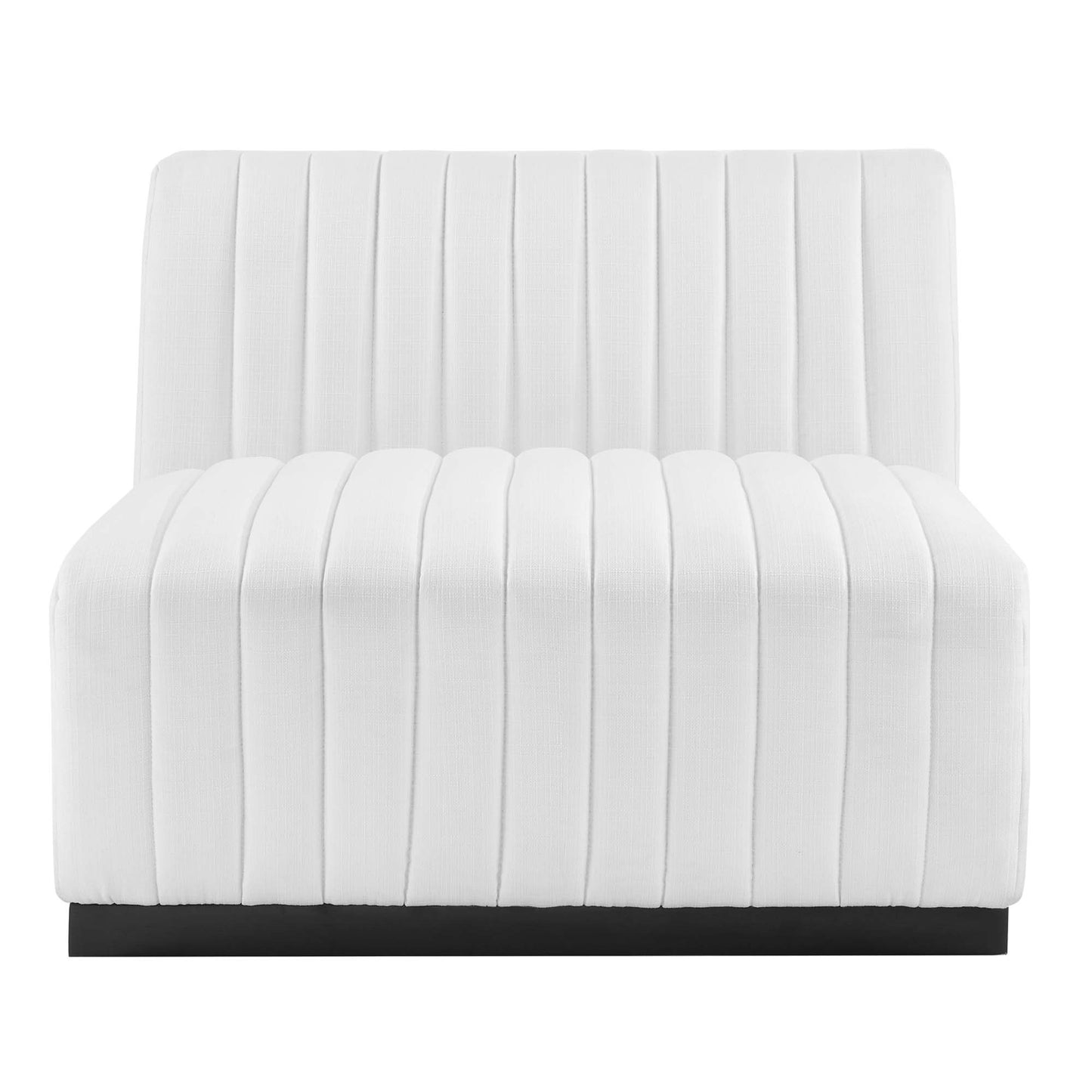 Chaise sans accoudoirs en tissu capitonné Conjure Channel par Modway