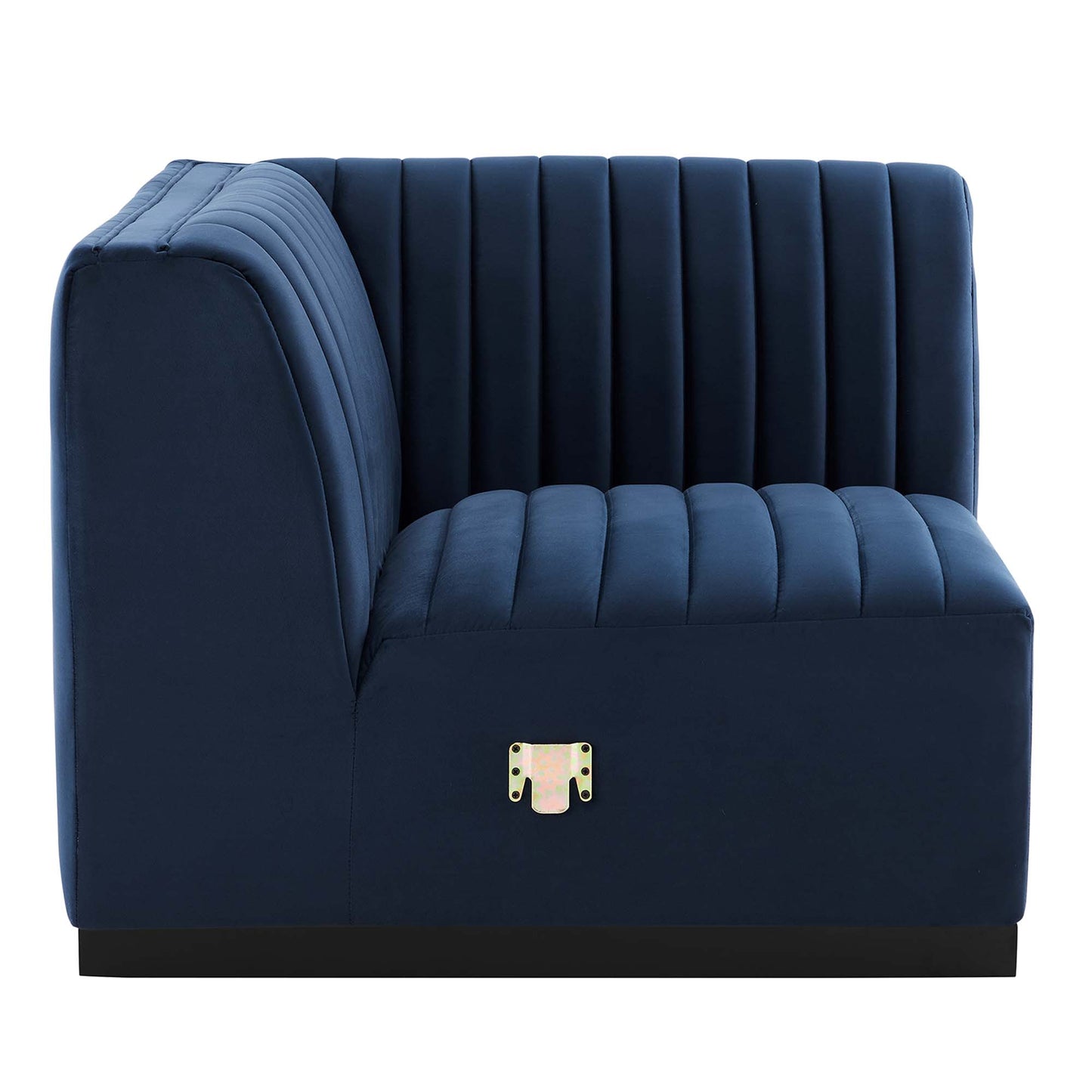 Conjure Channel Tufted Performance Velvet Left Corner Chair