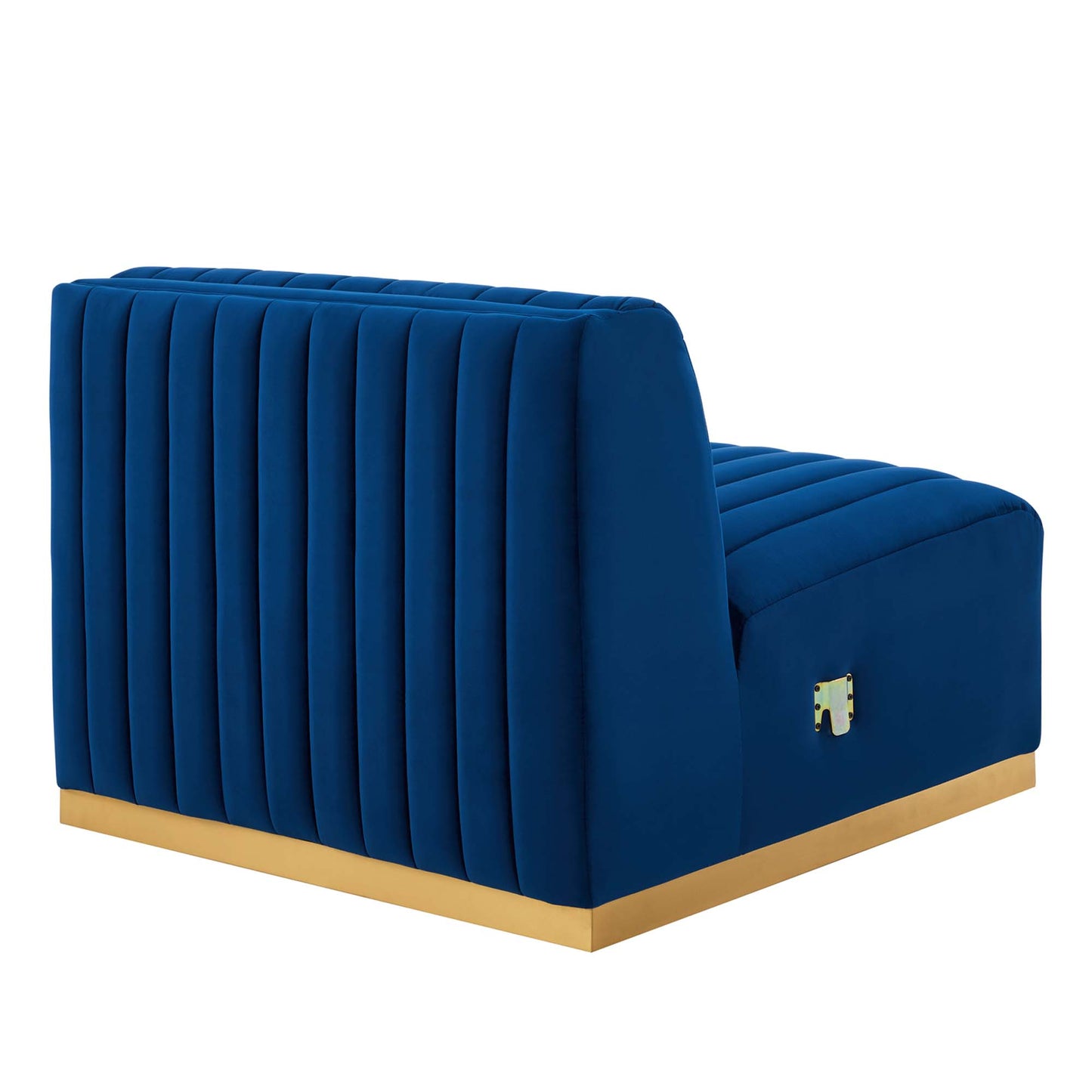 Conjure Channel Tufted Performance Velvet Armless Chair