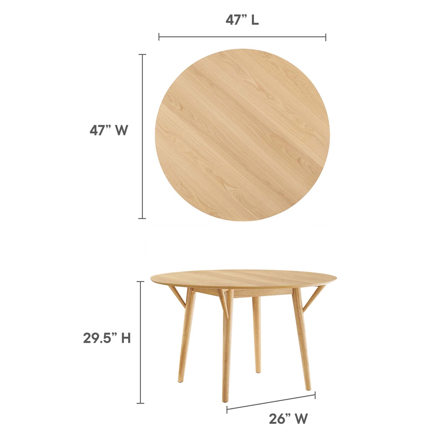 Gallant 47" Round Dining Table