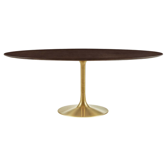 Lippa 78" Oval Wood Grain Dining Table