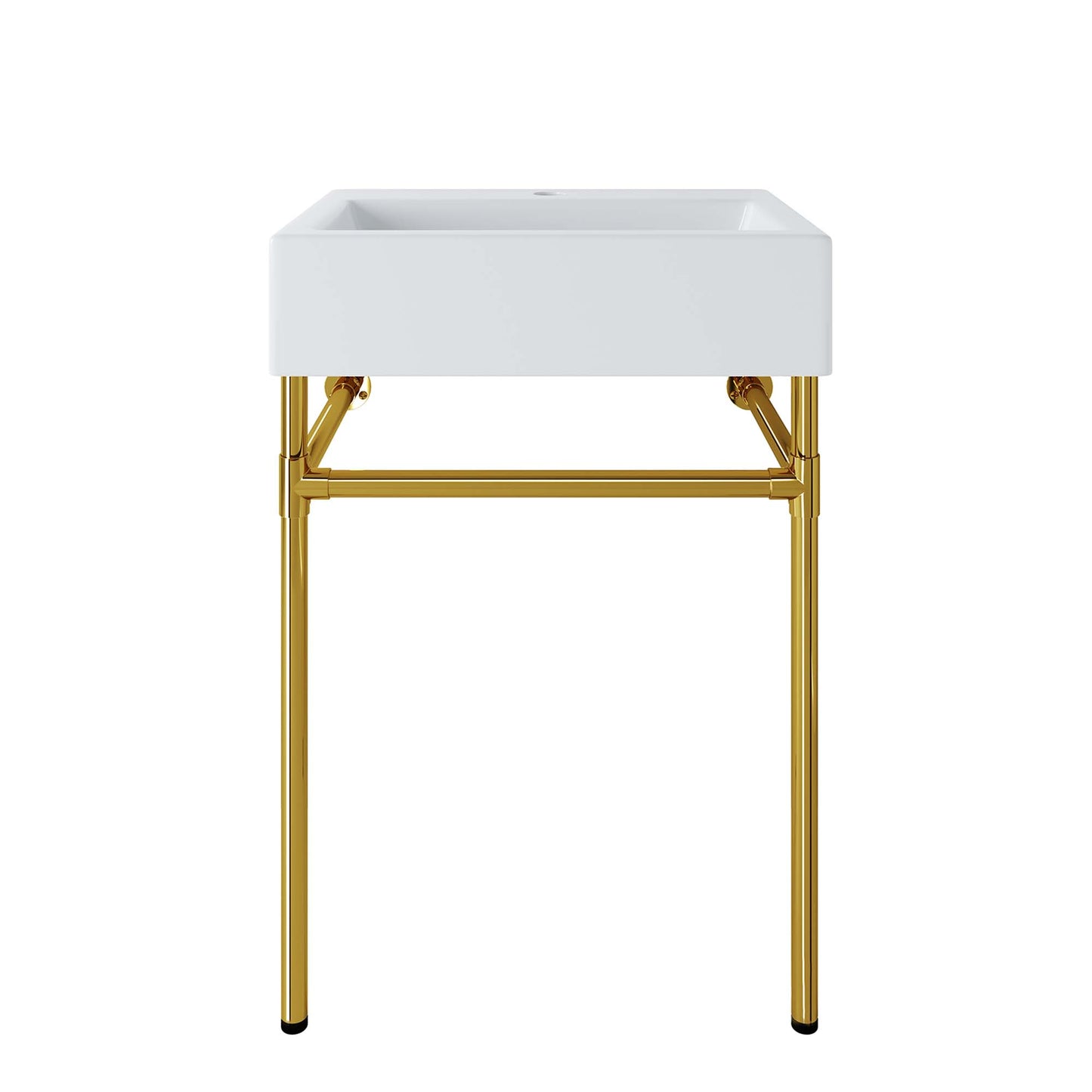 Redeem 24" Wall-Mount Gold Stainless Steel Bathroom Vanity