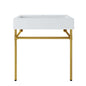 Redeem 32" Wall-Mount Gold Stainless Steel Bathroom Vanity