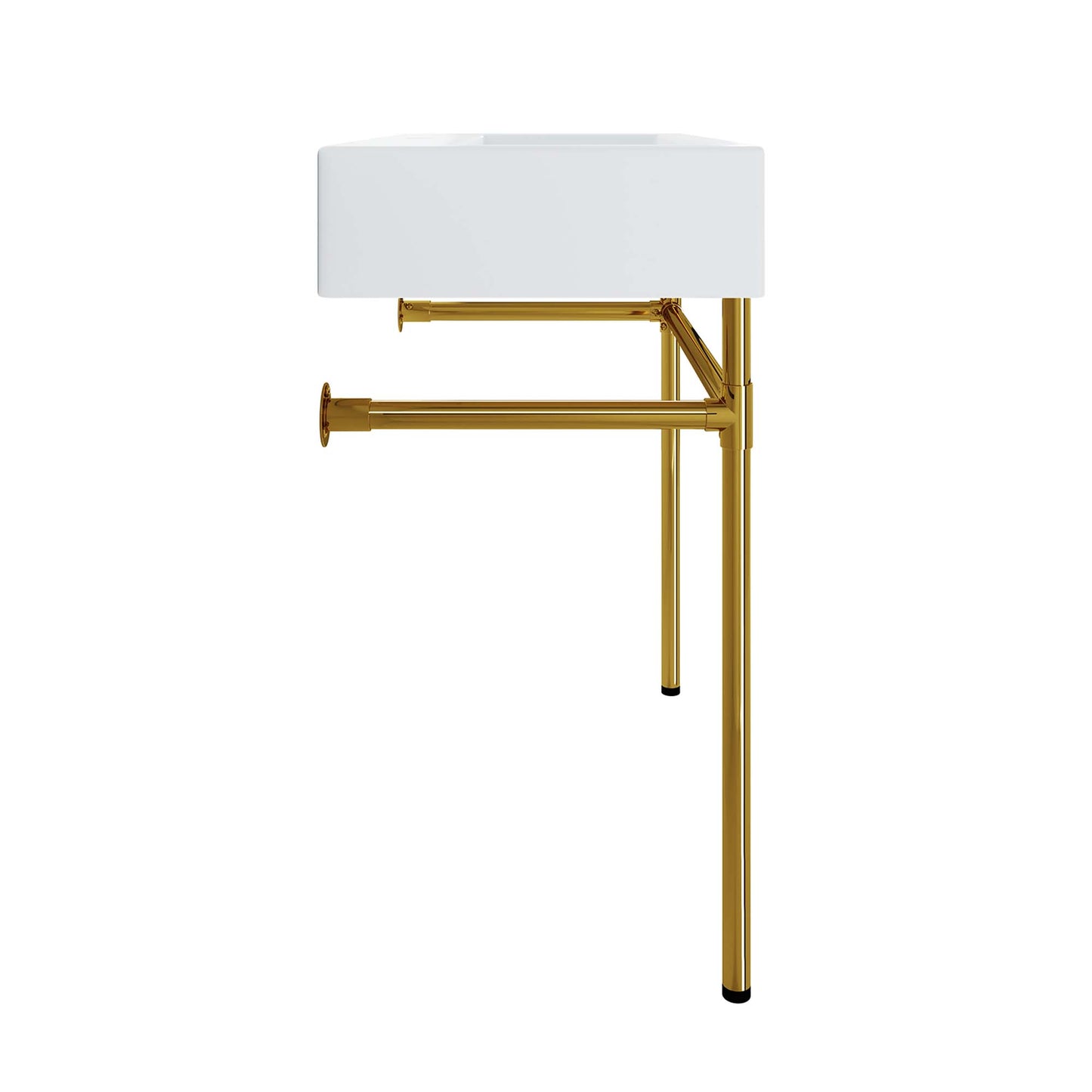 Redeem 32" Wall-Mount Gold Stainless Steel Bathroom Vanity