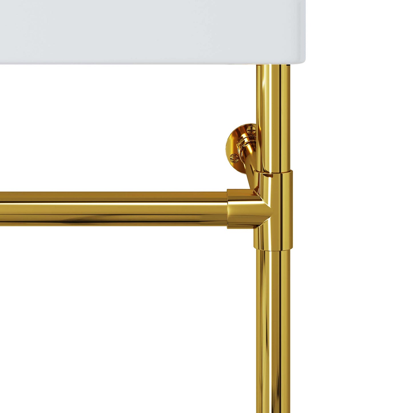 Redeem 32" Wall-Mount Gold Stainless Steel Bathroom Vanity