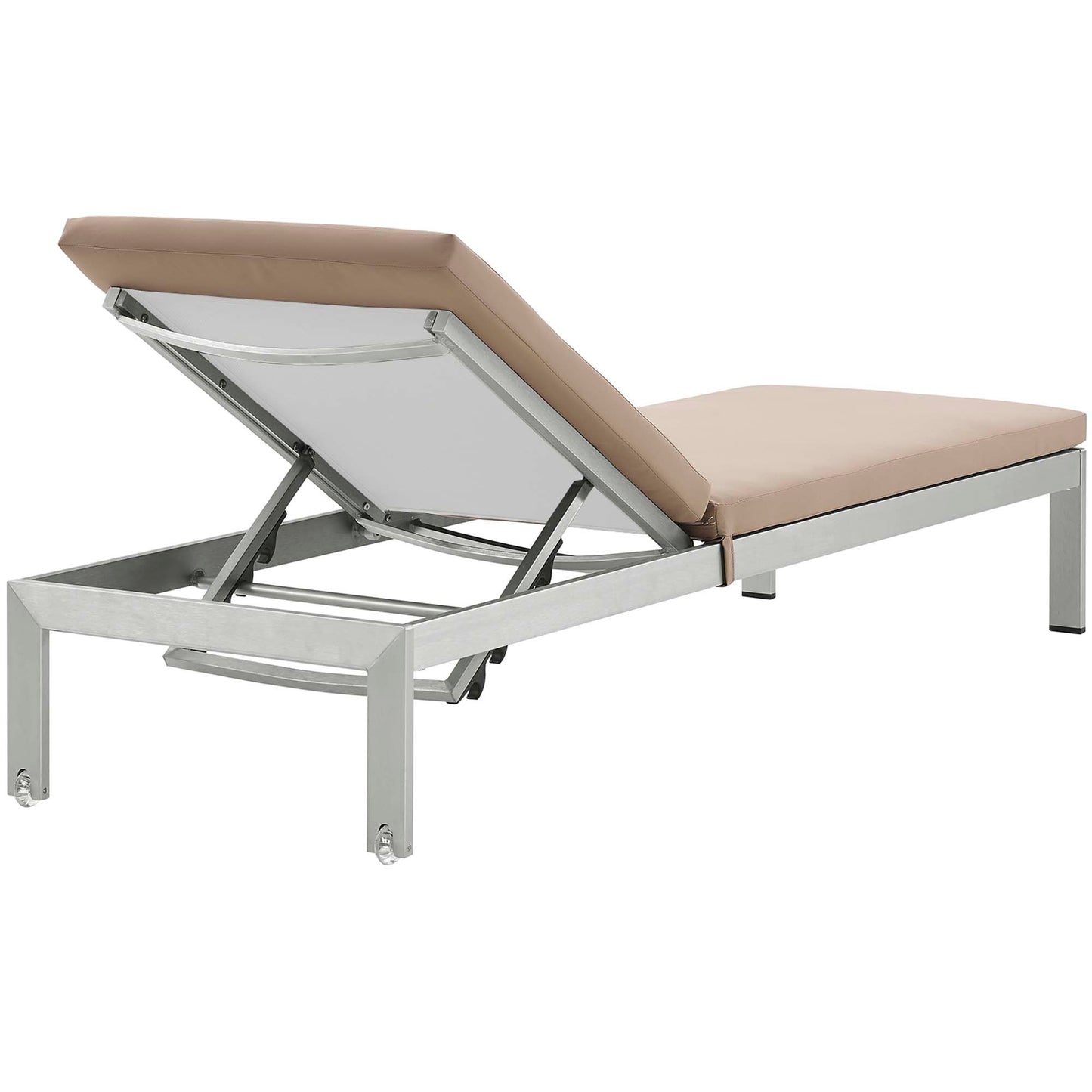 Shore Outdoor Patio Aluminum Chaise with Cushions