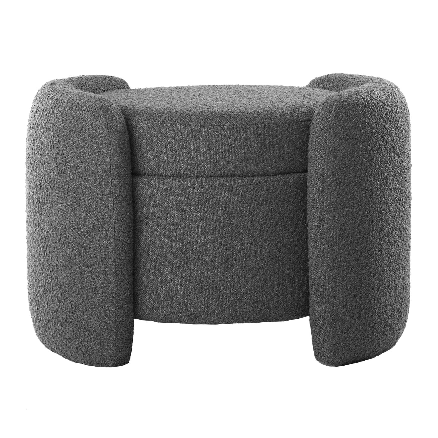 Nebula Boucle Upholstered Ottoman