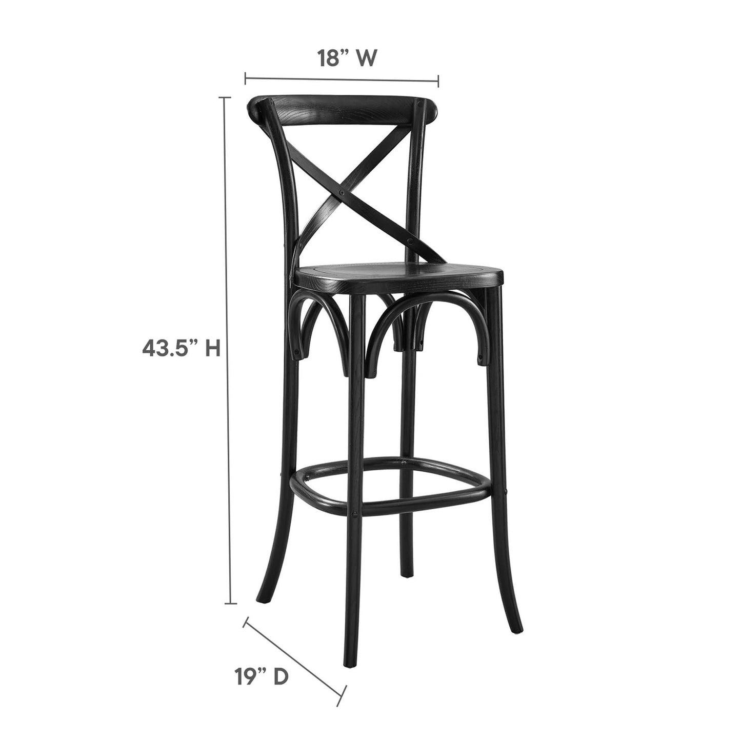 Taburete de bar Gear de Modway