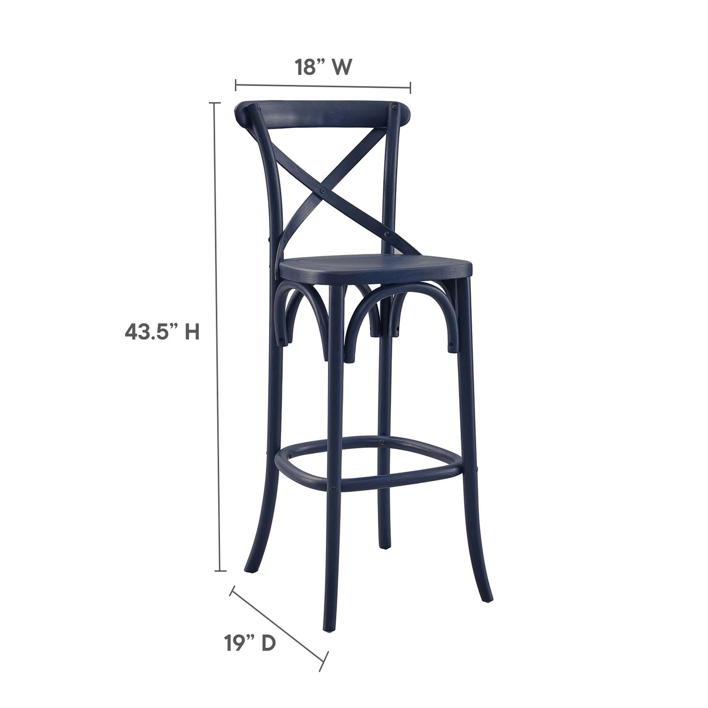 Taburete de bar Gear de Modway