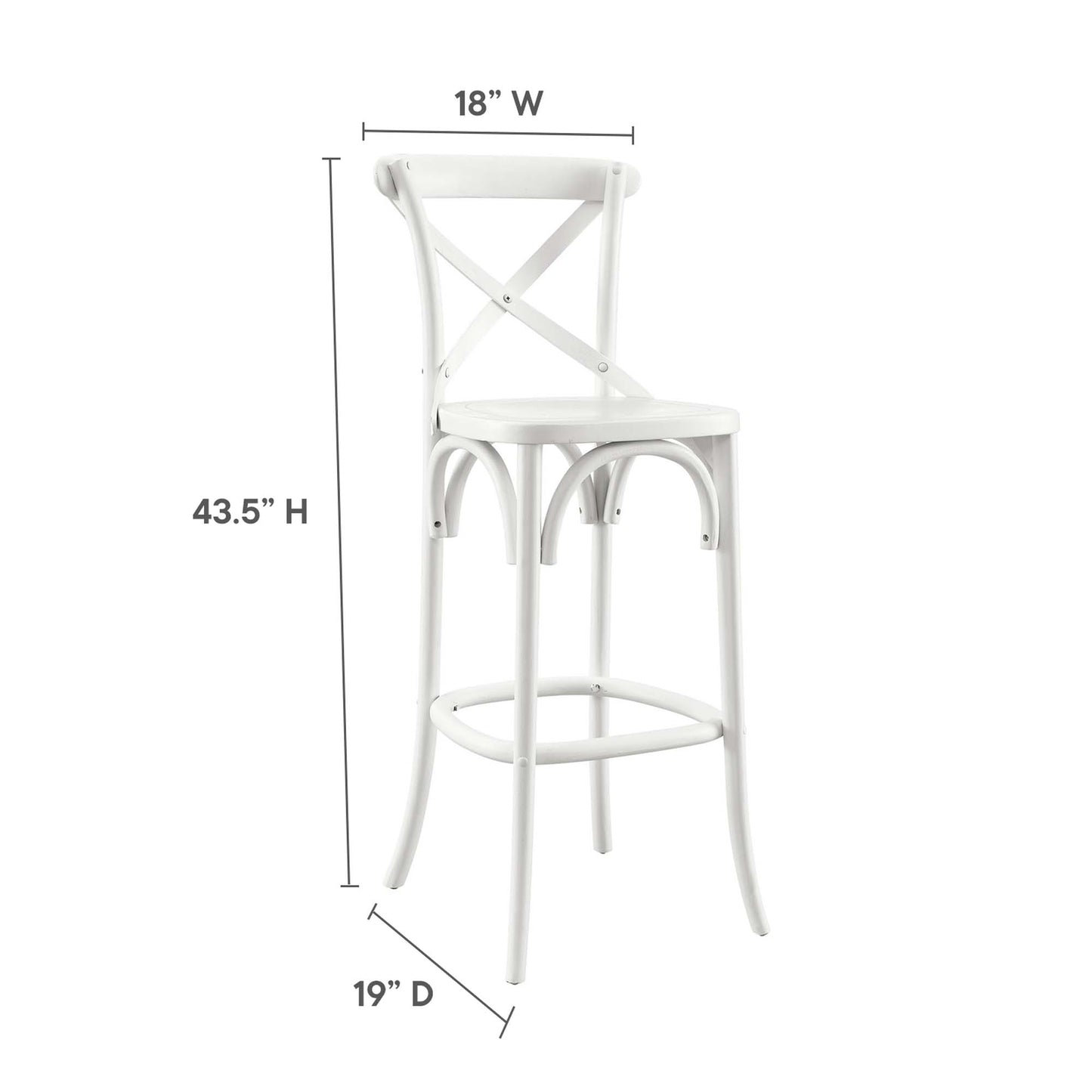 Taburete de bar Gear de Modway