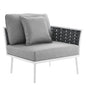 Stance Outdoor Patio Aluminum Right-Facing Armchair