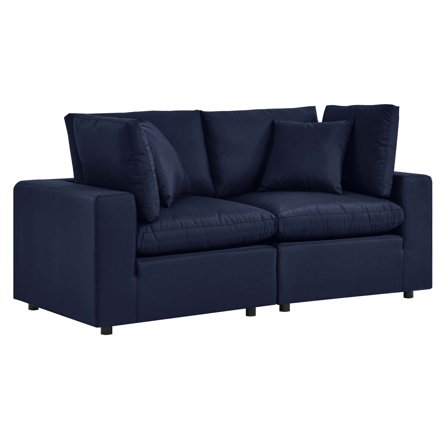 Commix Overstuffed Outdoor Patio Loveseat