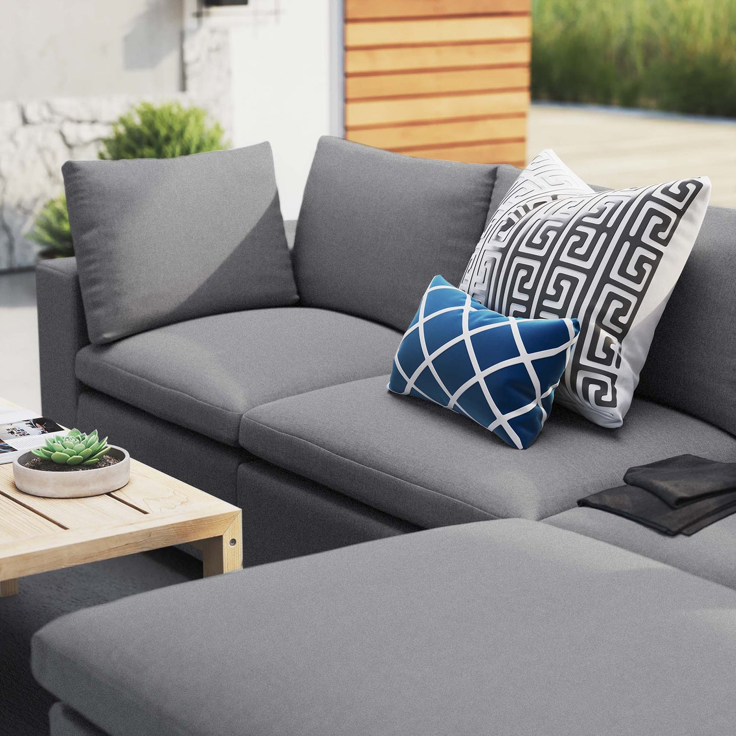 Commix 4-Piece Sunbrella® Outdoor Patio Sectional Sofa