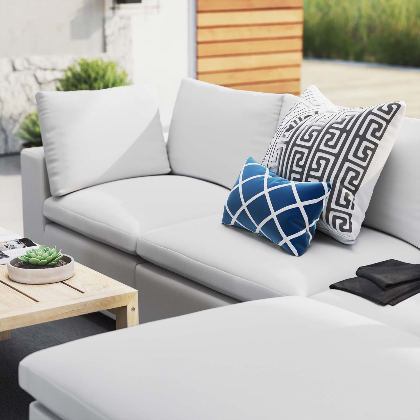 Commix 4-Piece Sunbrella® Outdoor Patio Sectional Sofa