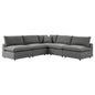 Commix 5-Piece Outdoor Patio Sectional Sofa