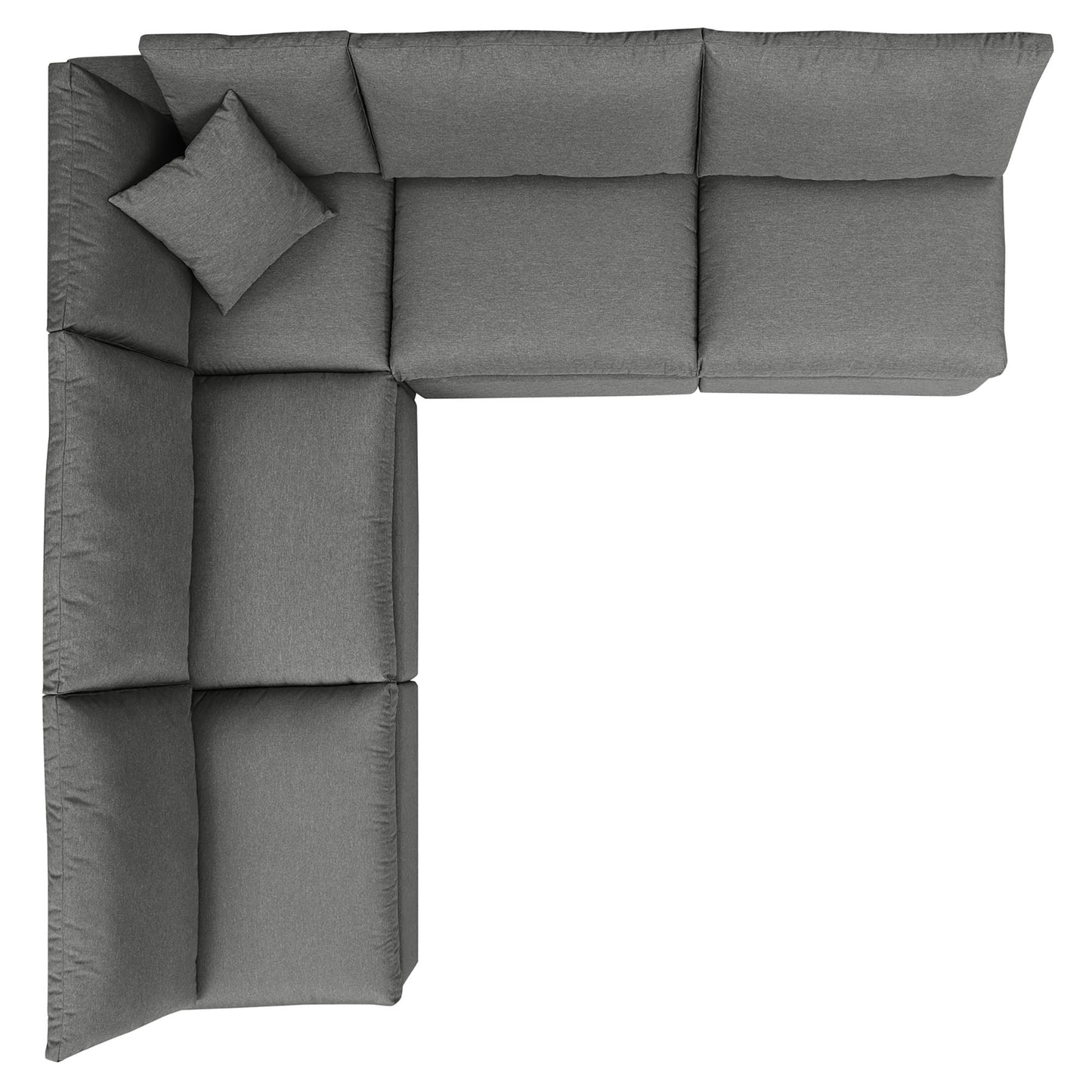 Commix 5-Piece Outdoor Patio Sectional Sofa