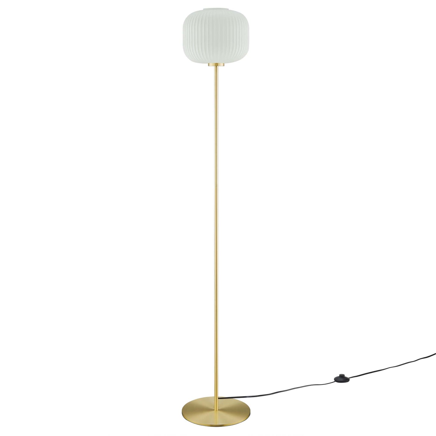 Reprise Glass Sphere Glass and Metal Floor Lamp