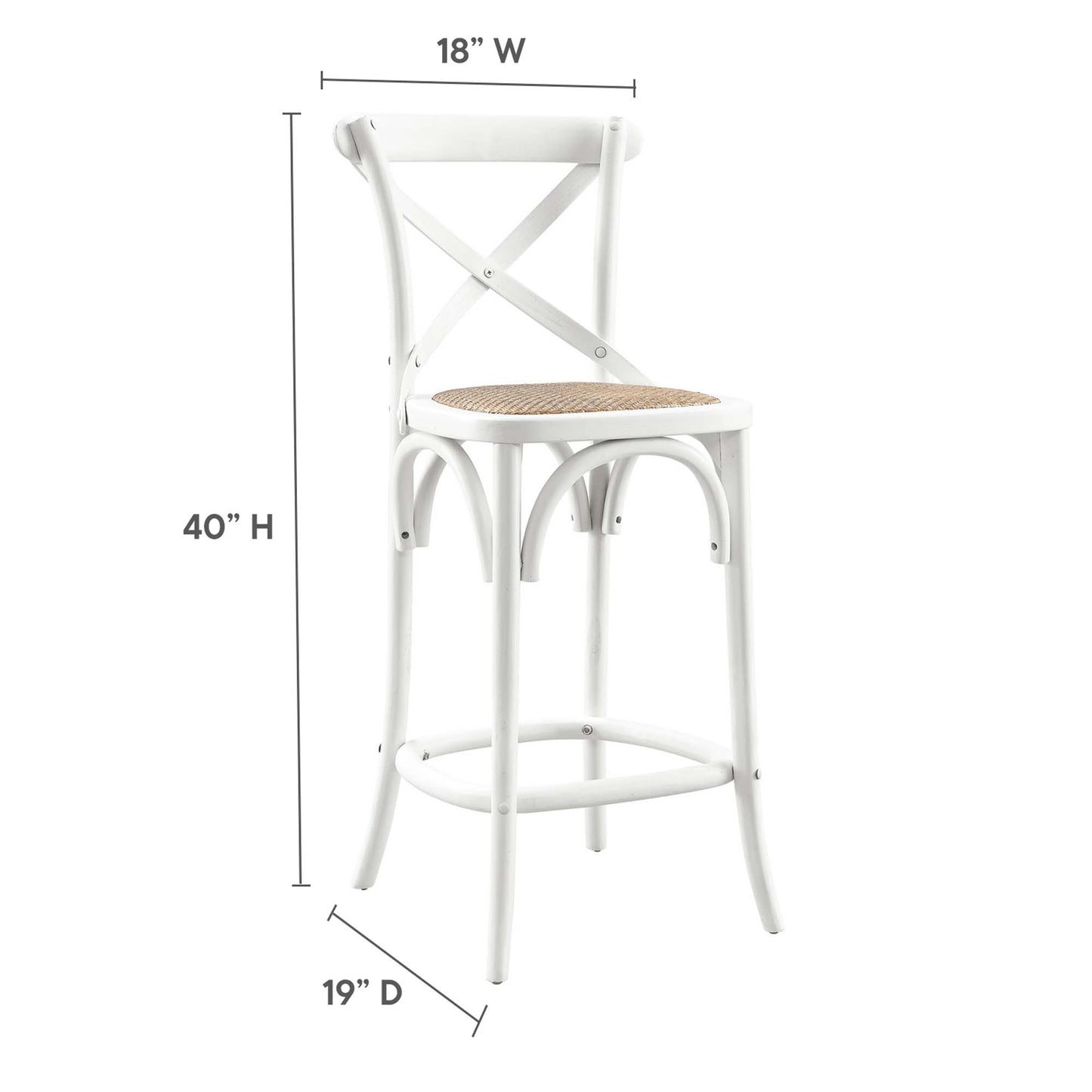 Tabouret de bar Gear Counter par Modway