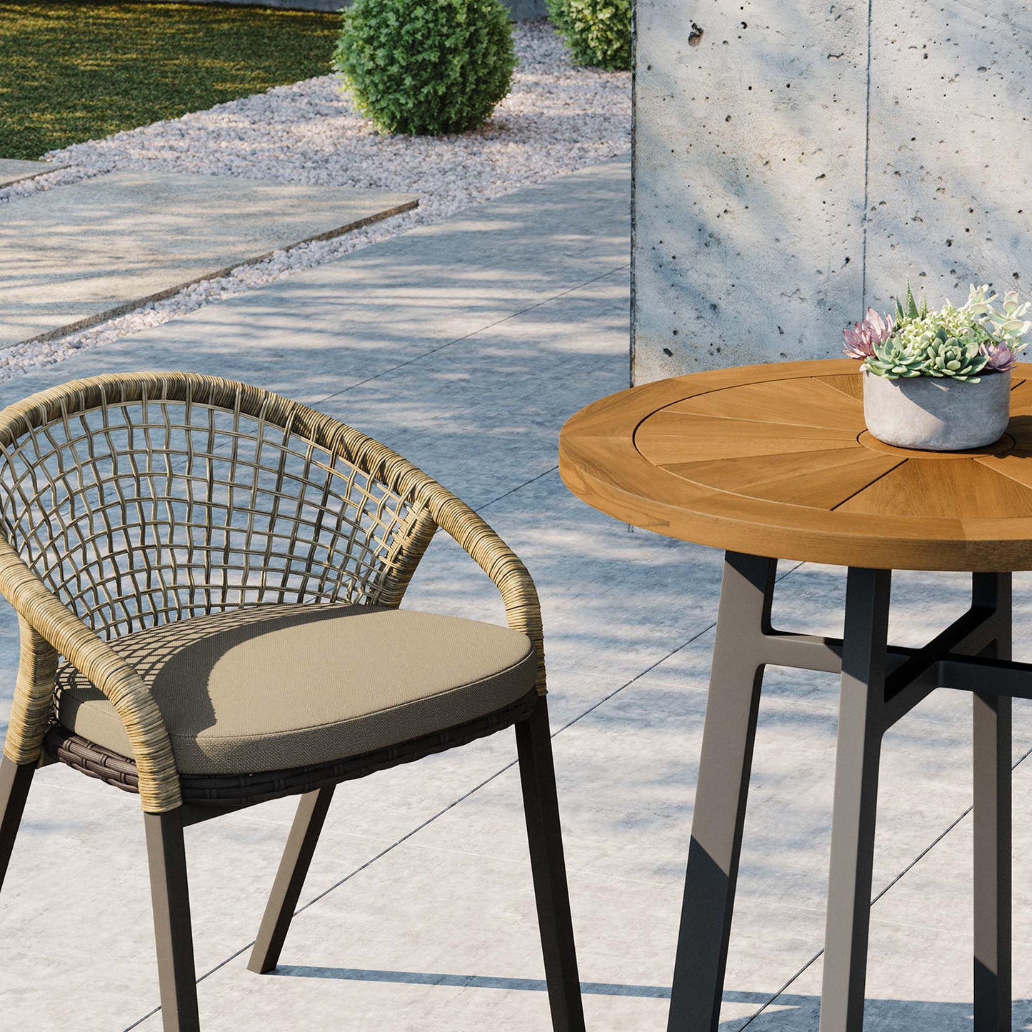 Meadow 3-Piece Outdoor Patio Dining Set