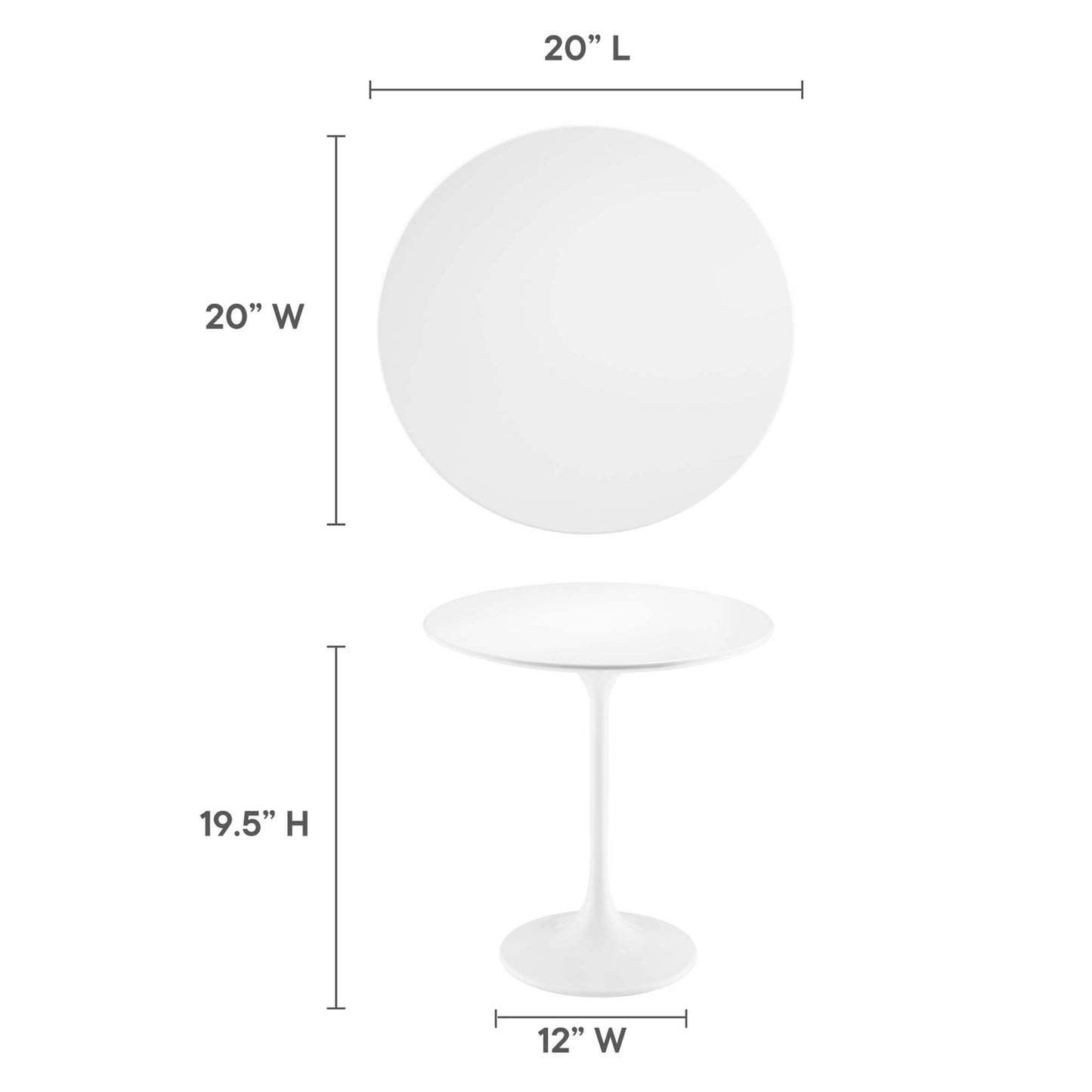 Lippa 20" Round Side Table