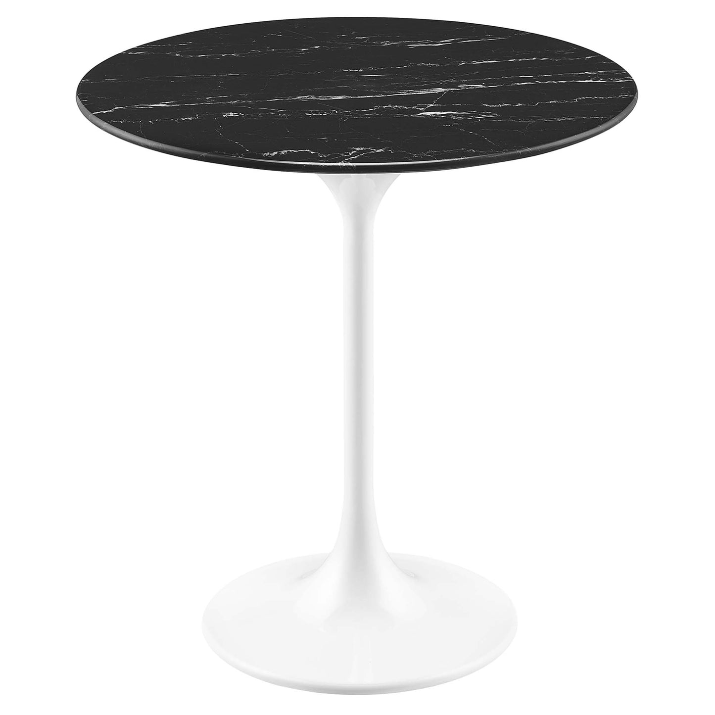 Lippa 20" Round Artificial Marble Side Table