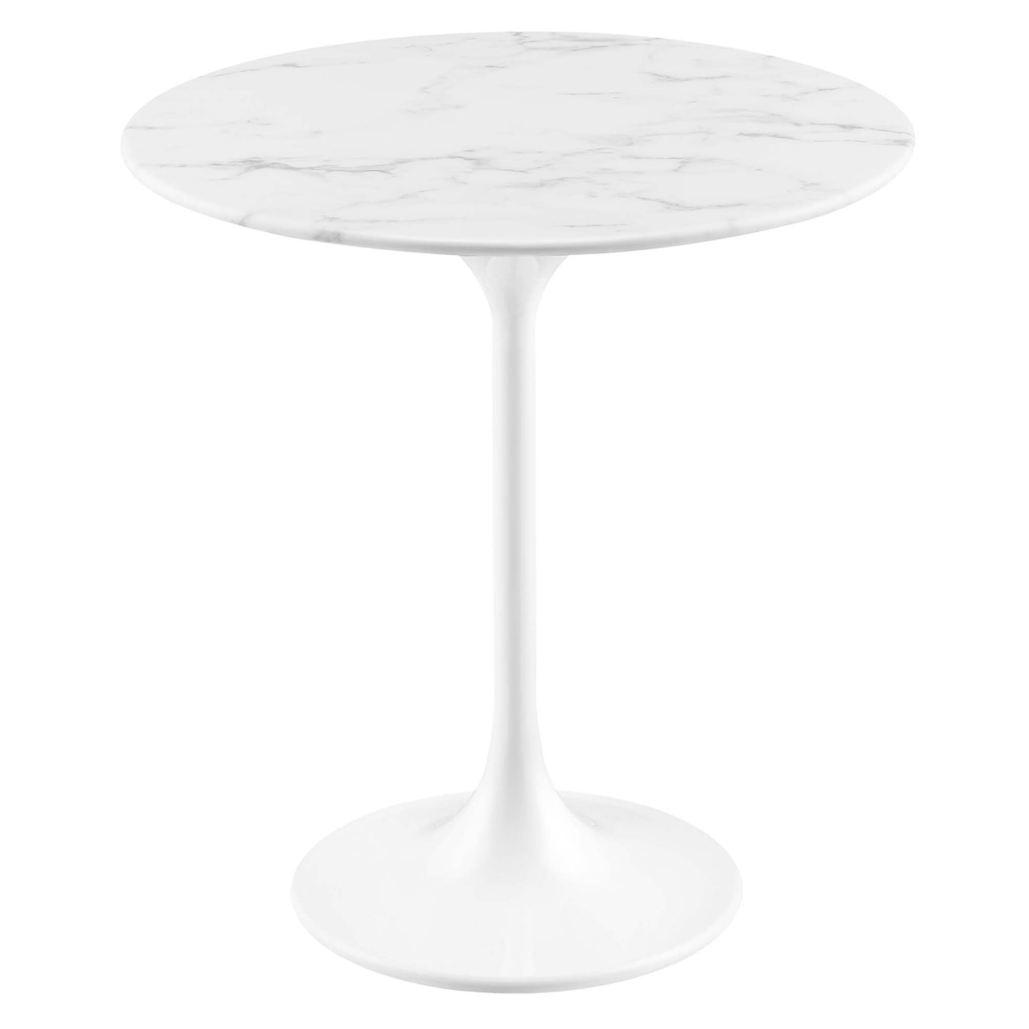 Lippa 20" Round Artificial Marble Side Table