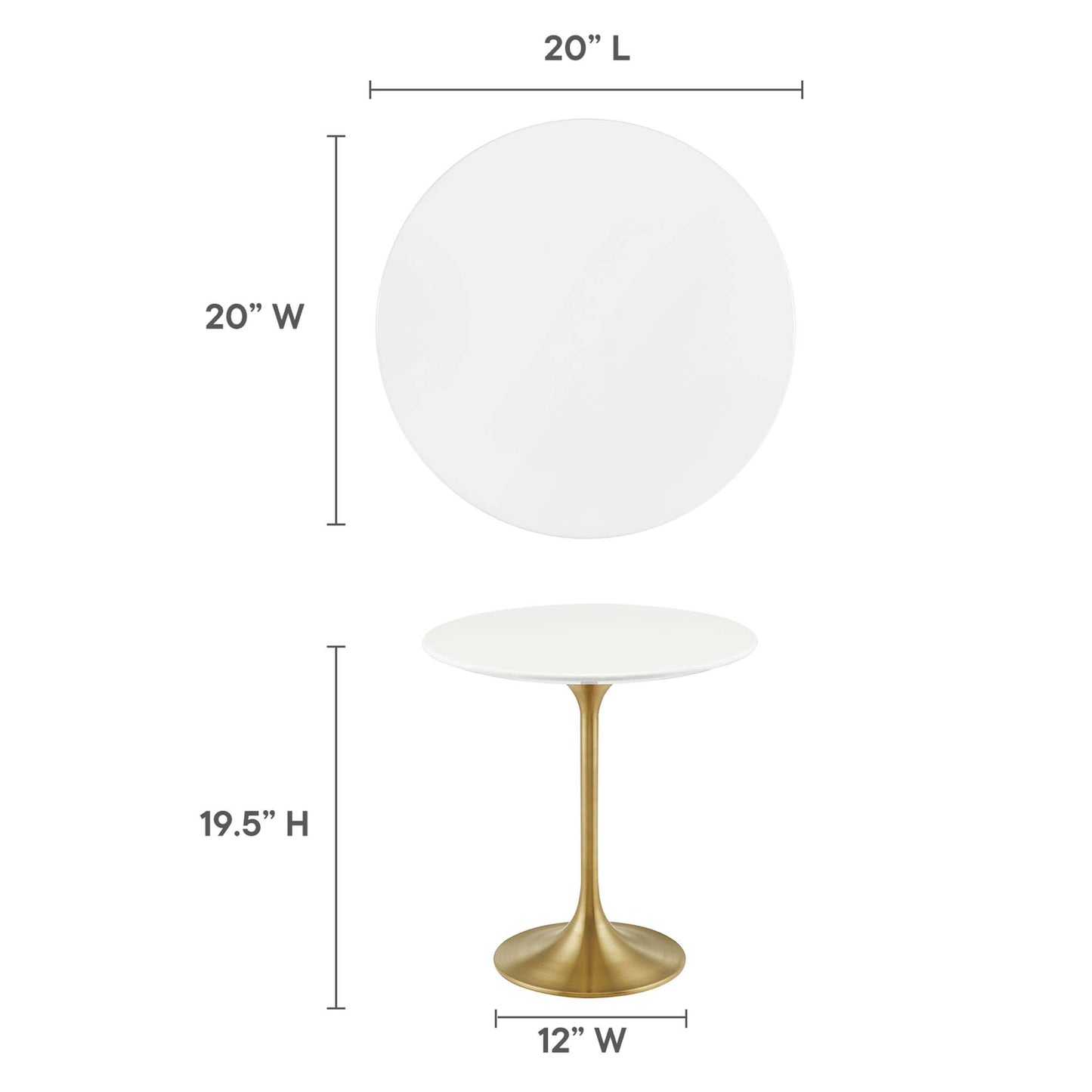 Lippa 20" Round Side Table