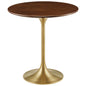 Lippa 20" Round Wood Grain Side Table