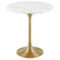 Lippa 20" Round Artificial Marble Side Table