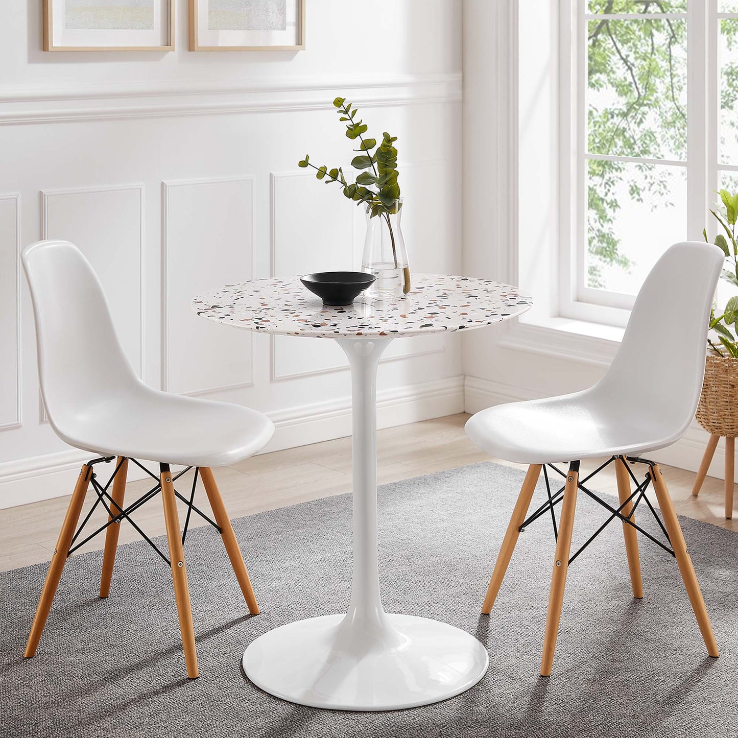 Lippa 28" Round Terrazzo Dining Table