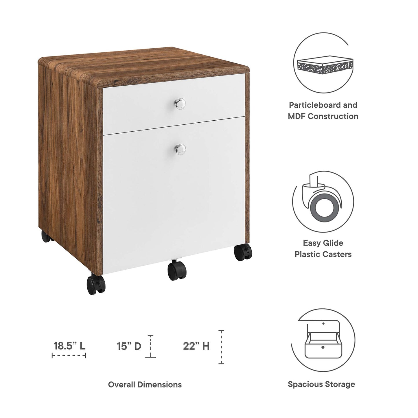 Classeur en bois Transmit de Modway