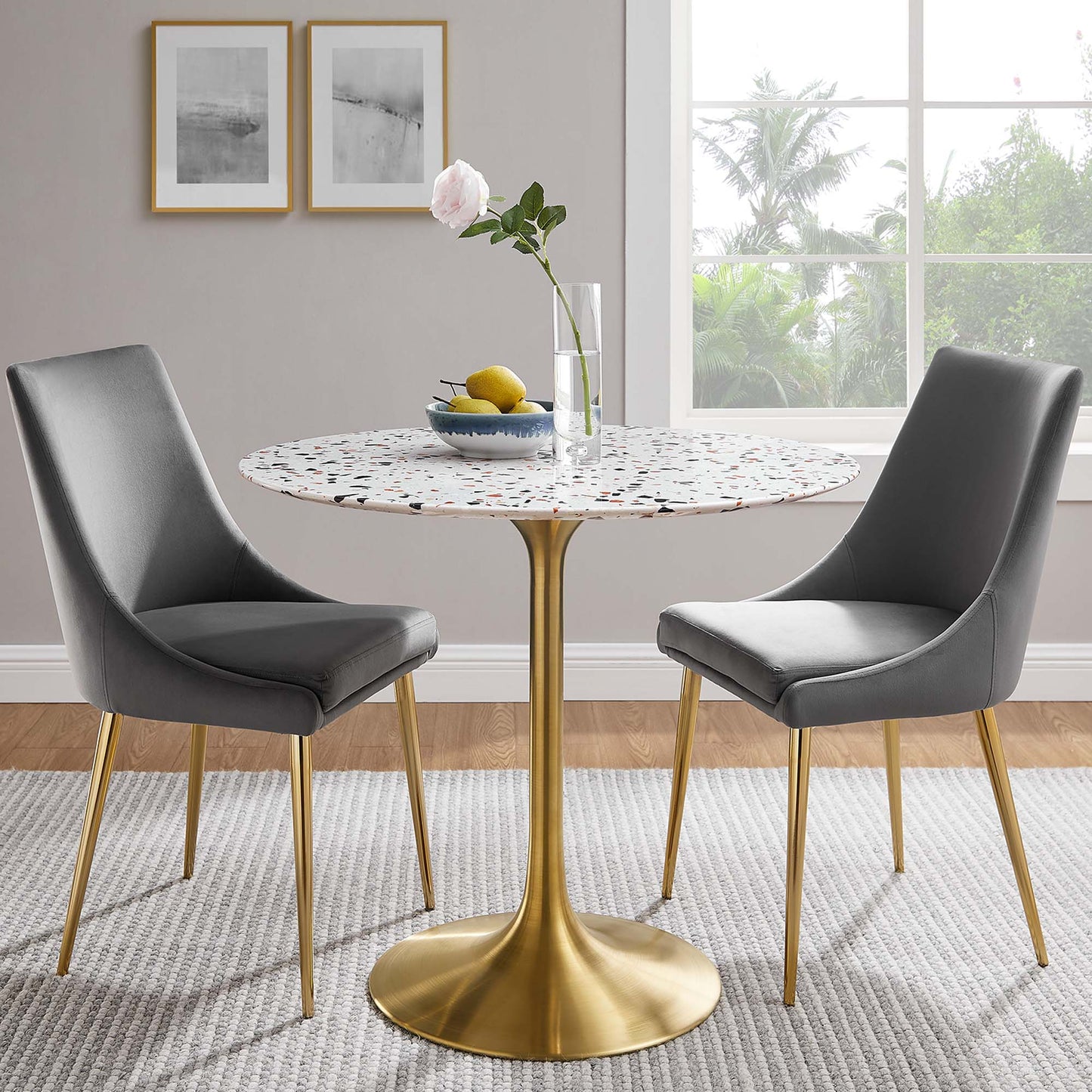 Lippa 36" Round Terrazzo Dining Table