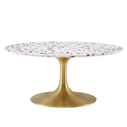 Lippa 36" Round Terrazzo Coffee Table